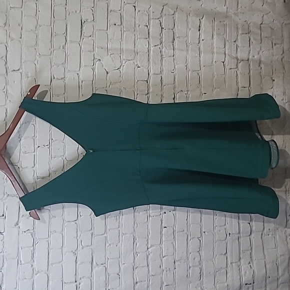 By & By Emerald Green Skater Style Dress - Picture 3 of 6